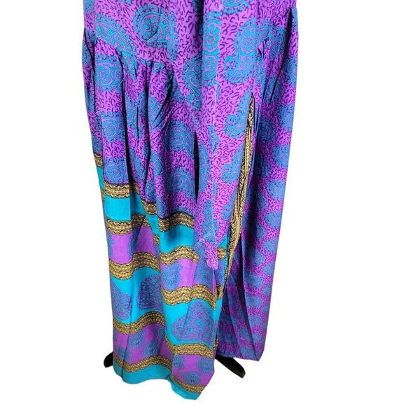 Guru NWT 100% Silk Easy Living Peasant Dress Large/X- Large - Picture 4 of 9